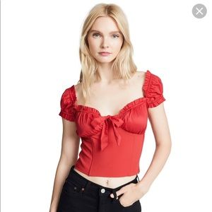 I.AM.GIA NAOMI TOP RED XS